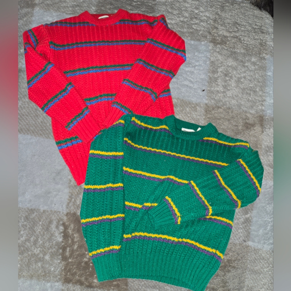Vintage Tiger Bay Knitted Sweater Large Kids Small Womens
